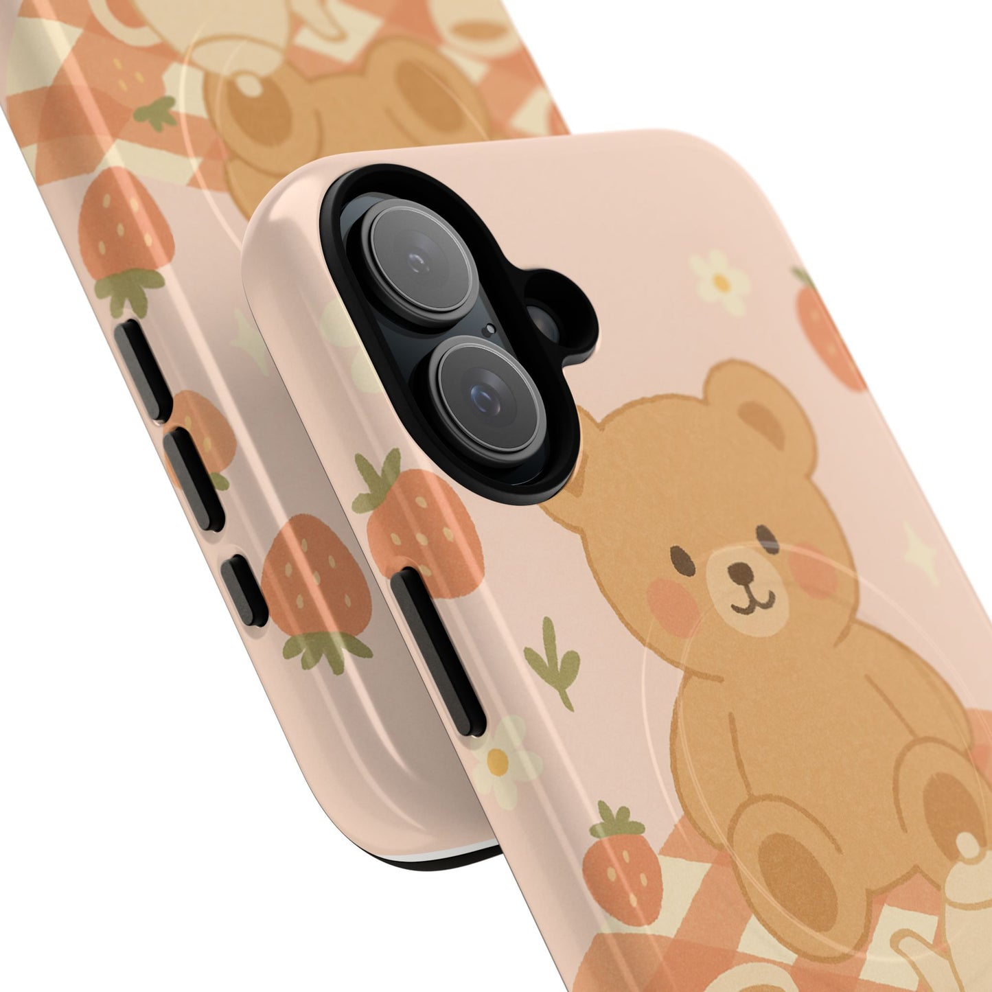 Blossom Bear Picnic iPhone Case with MagSafe