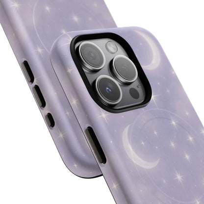 Celestial Lavender iPhone Case — Moon & Stars MagSafe Compatible - Shamo's
