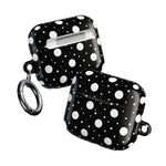 Polka Dot AirPod Case – Black & White Retro Spot Protective Cover