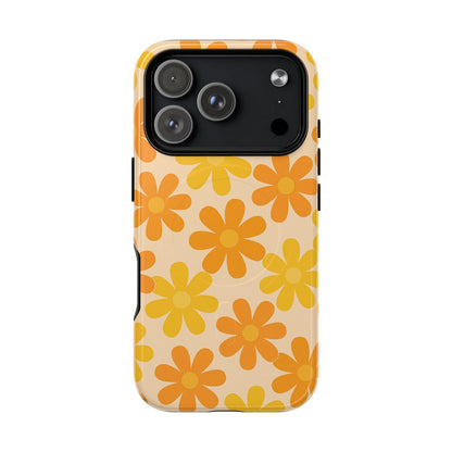 Retro Daisies Pattern iPhone Case | MagSafe