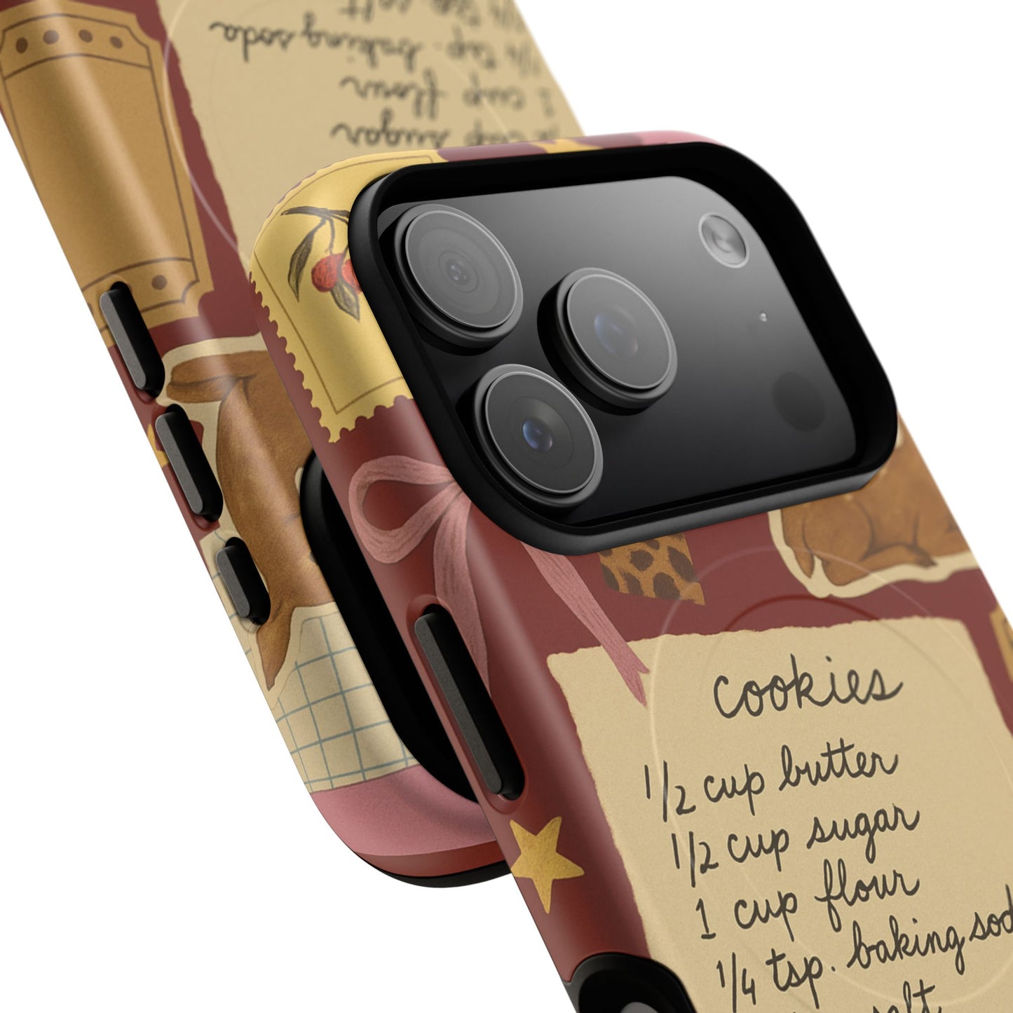 Holiday Receipt Stamps iPhone Case with MagSafe Compatibility