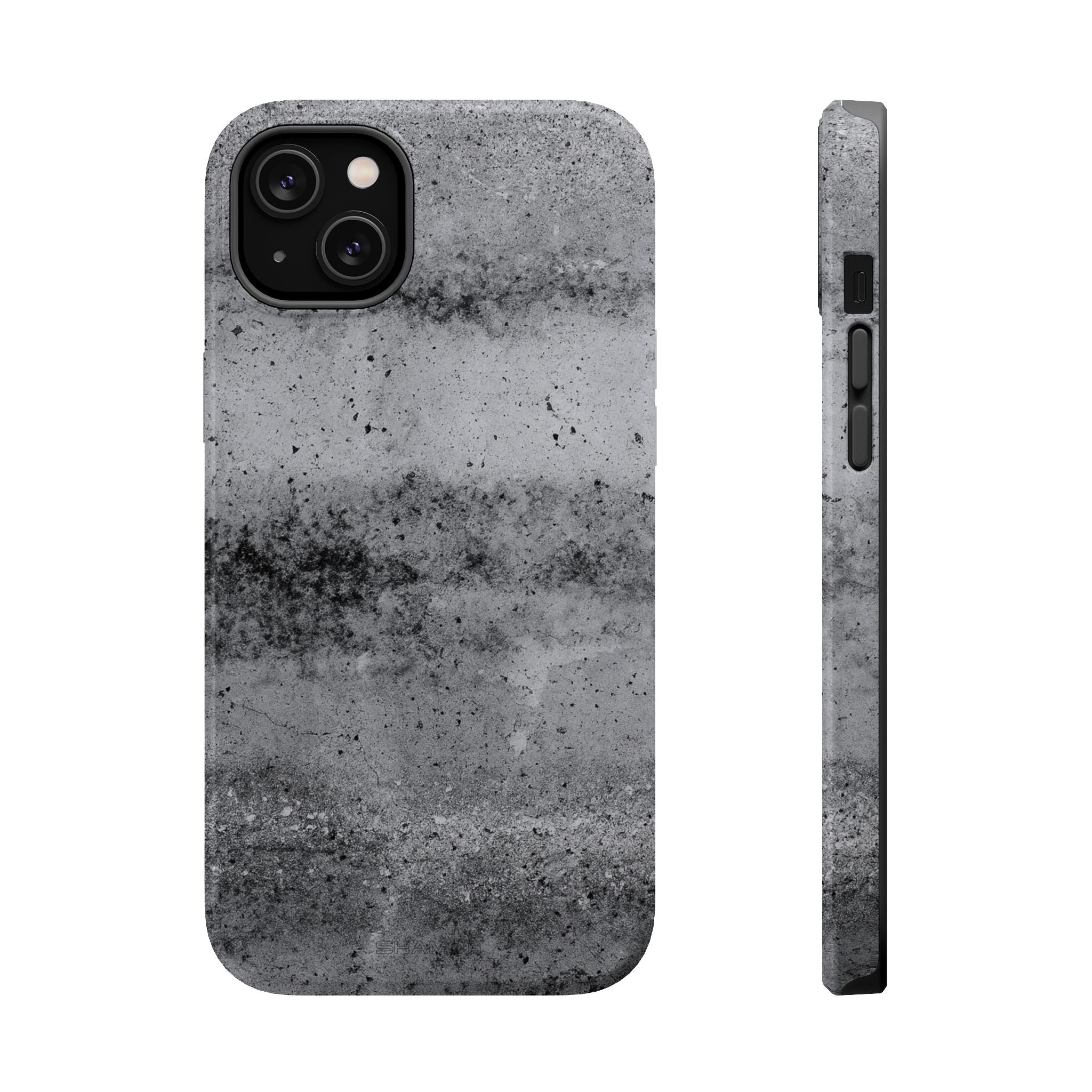 Concrete Pattern iPhone Case with Magsafe Compatibility - iPhone 14 Plus / Glossy - Shamo's