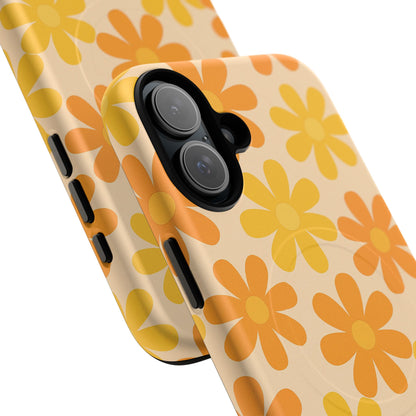 Retro Daisies Pattern iPhone Case | MagSafe
