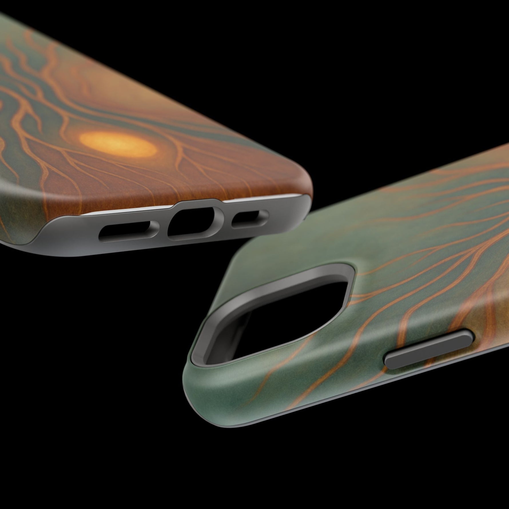 Abstract Tree of Life Design Golden Origin iPhone Case | MagSafe Compatible  Shamo's