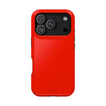 Electric Red Solid Color MagSafe Compatible Impact-Resistant iPhone Case | Slim Protective Cover