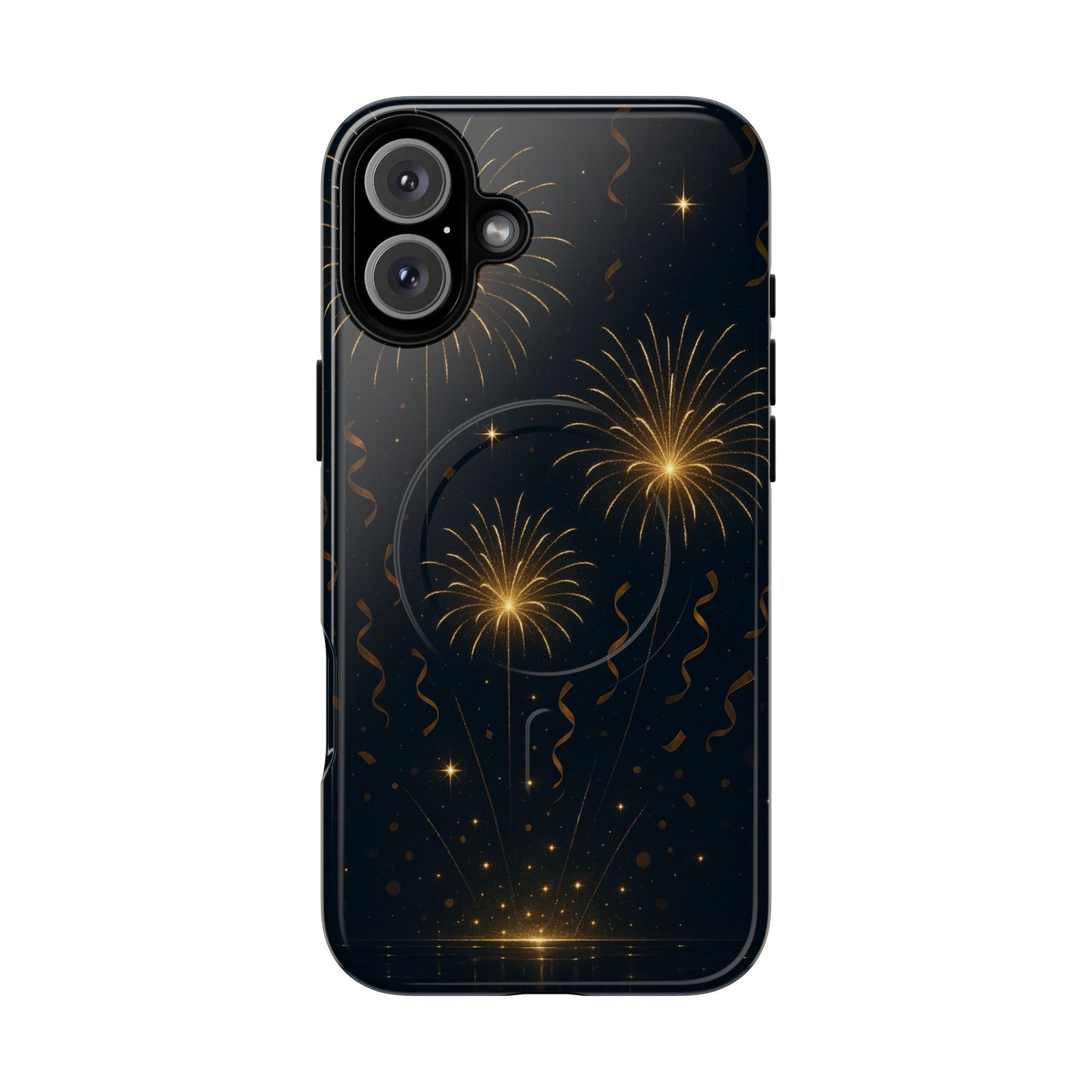 Gold Fireworks Celebration iPhone Case with MagSafe - Shamo's