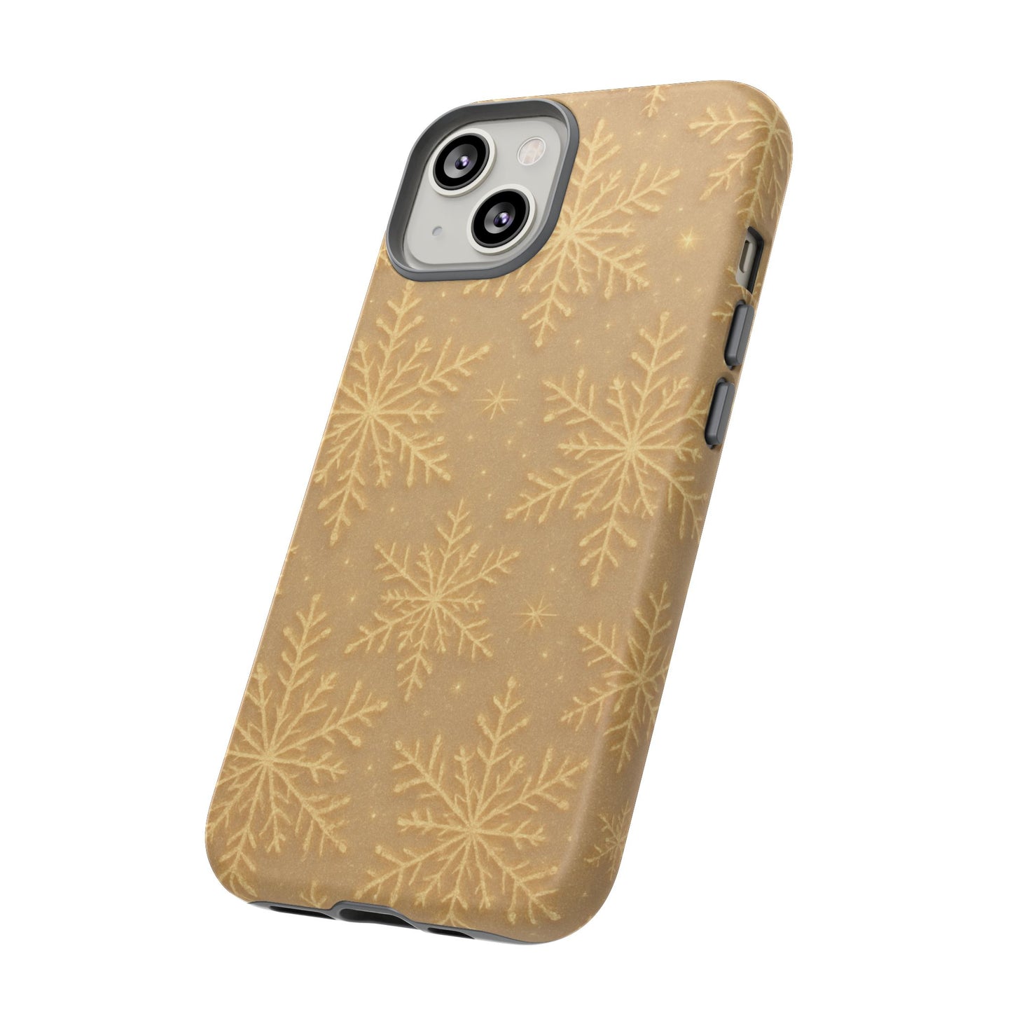 Golden Snowflake Holiday iPhone Case