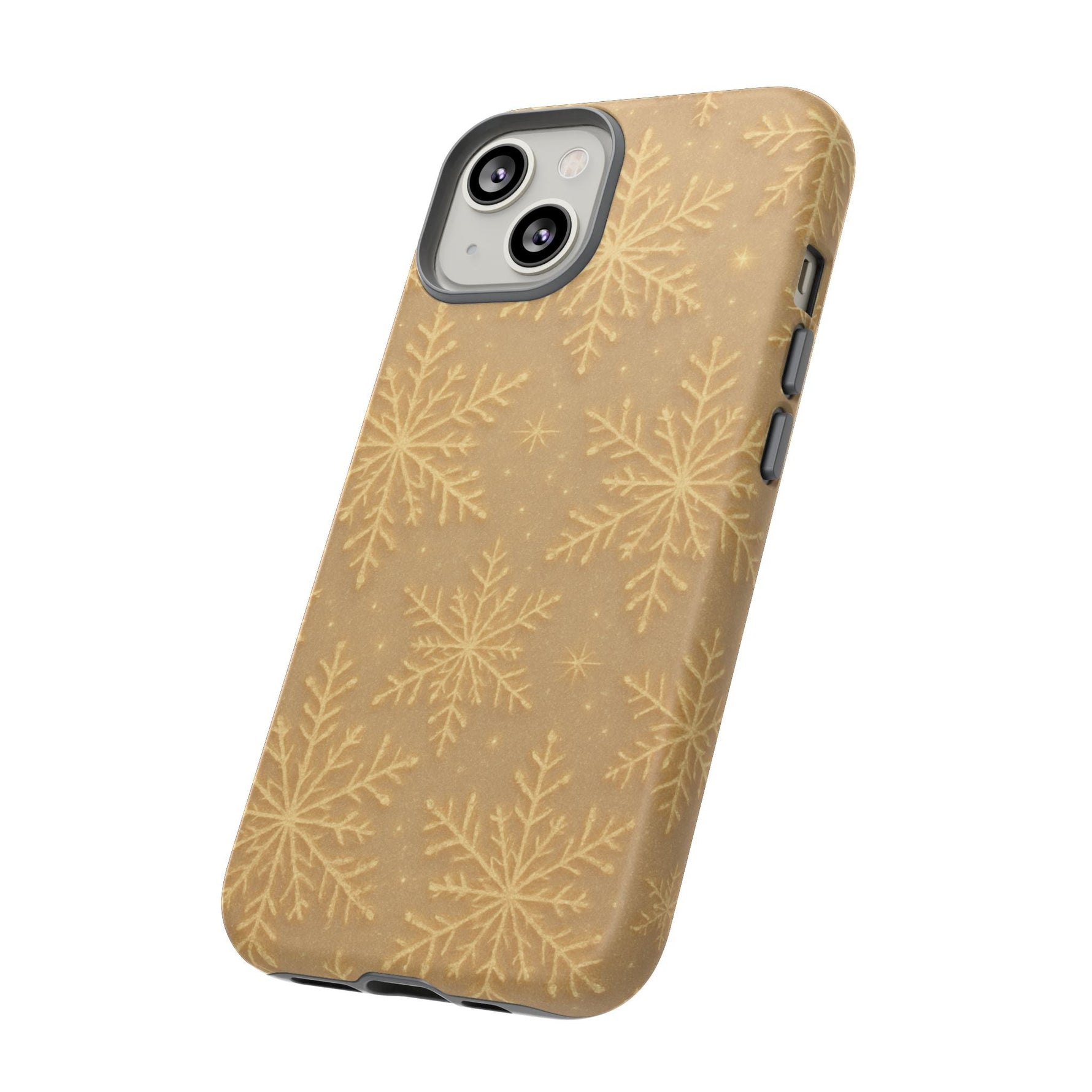 Golden Snowflake Holiday iPhone Case  Shamo's