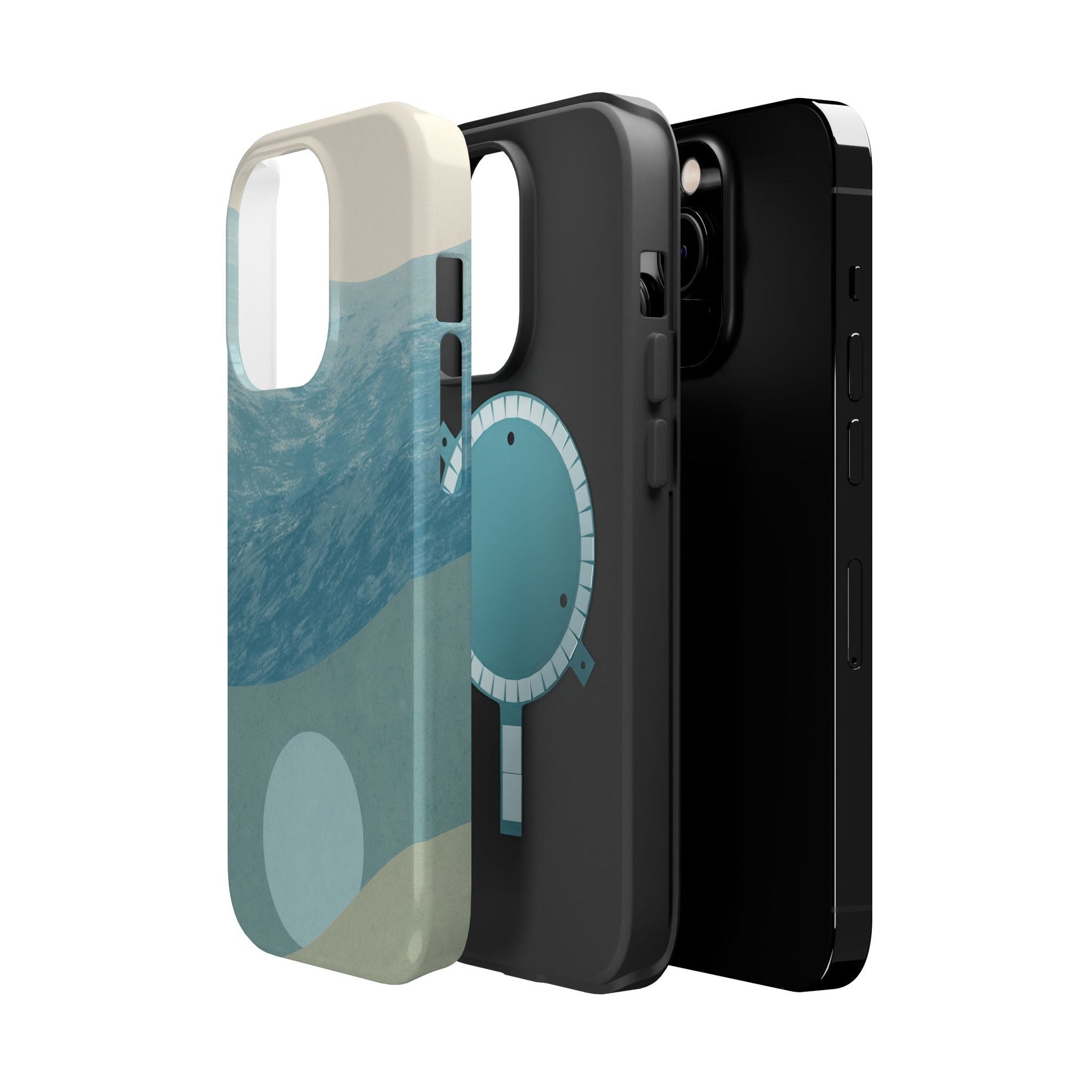 “Calm Over Chaos” Abstract Ocean Wave iPhone Case | MagSafe Compatible  Shamo's