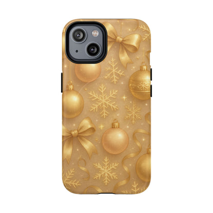 Holiday Gold Ornament iPhone Case | Compatible with MagSafe - Shamo's