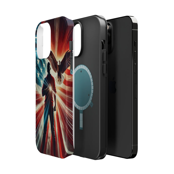 Magnetic Tough Phone Case with MagSafe Compatibility - Proud American Design Edition