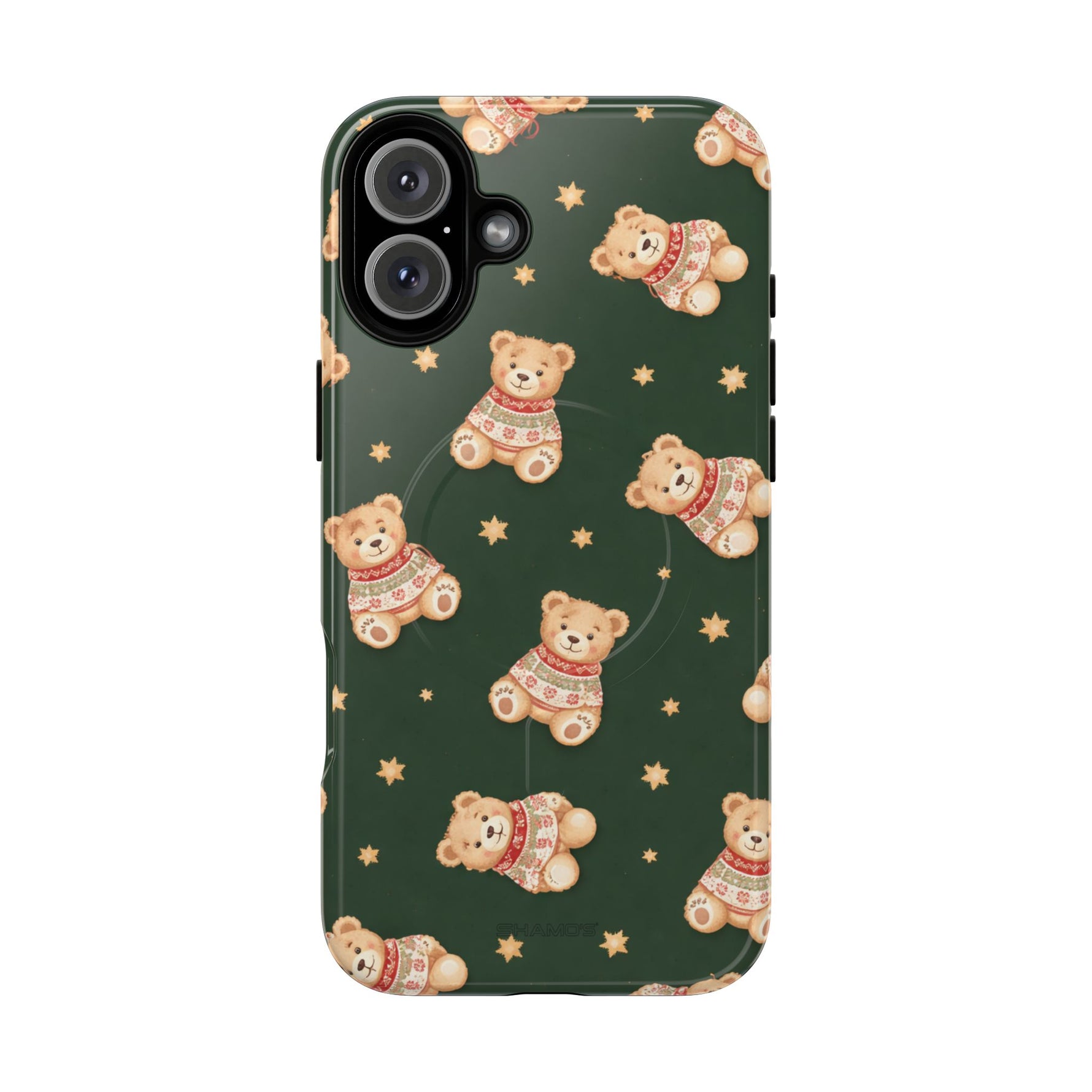 Funda para iPhone con diseño de osito de peluche y corazón (con MagSafe)