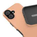 Peach Sorbet Solid Color MagSafe-Compatible Impact-Resistant iPhone Case