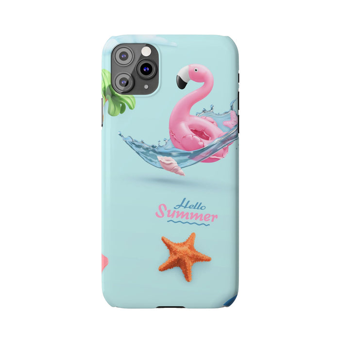 Slim Phone Cases with Hello Summer design