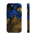 Blue Swirl & Burl Wood Impact iPhone Case | MagSafe compatible  Shamo's iPhone 13 / Matte