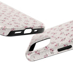 Rosebud Floral Tough iPhone Case — Pink Vintage Flower Protective Cover - iPhone 17 - Shamo's