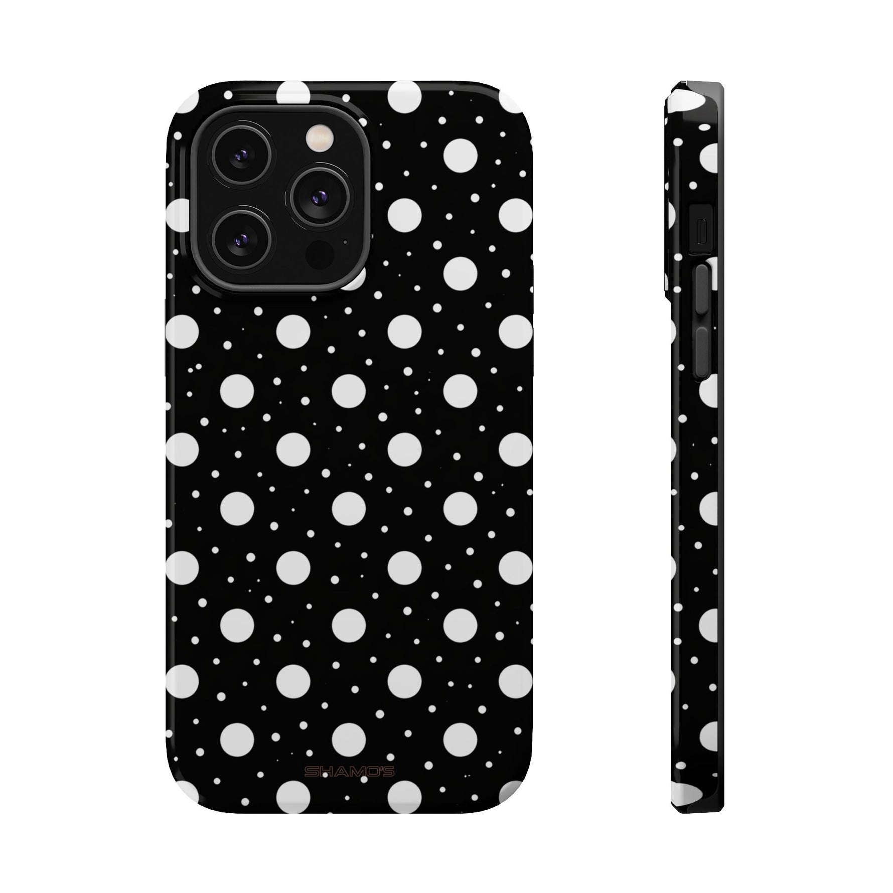 Polka Dot Impact-Resistant iPhone Case | MagSafe