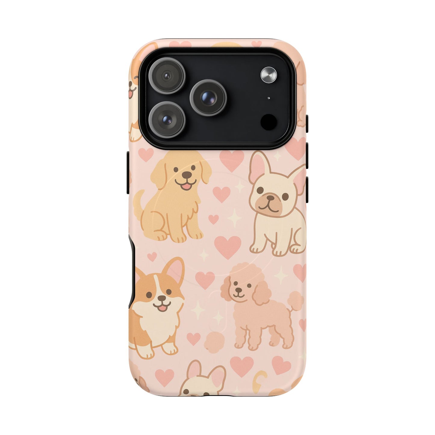 Puppies & Hearts iPhone Case compatible with MagSafe - Shamo's