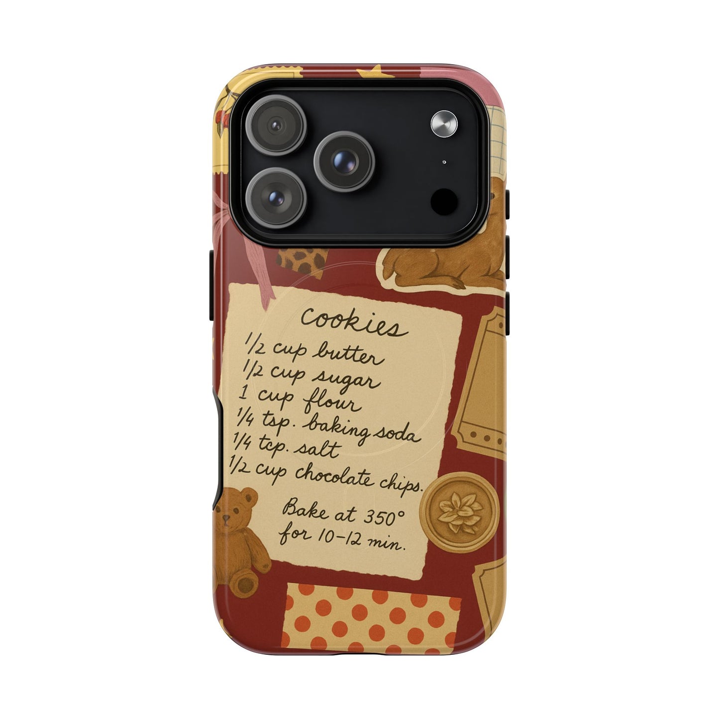 Holiday Receipt Stamps iPhone Case with MagSafe Compatibility