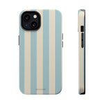 Blue Strips Pattern iPhone Case Compatible with MagSafe