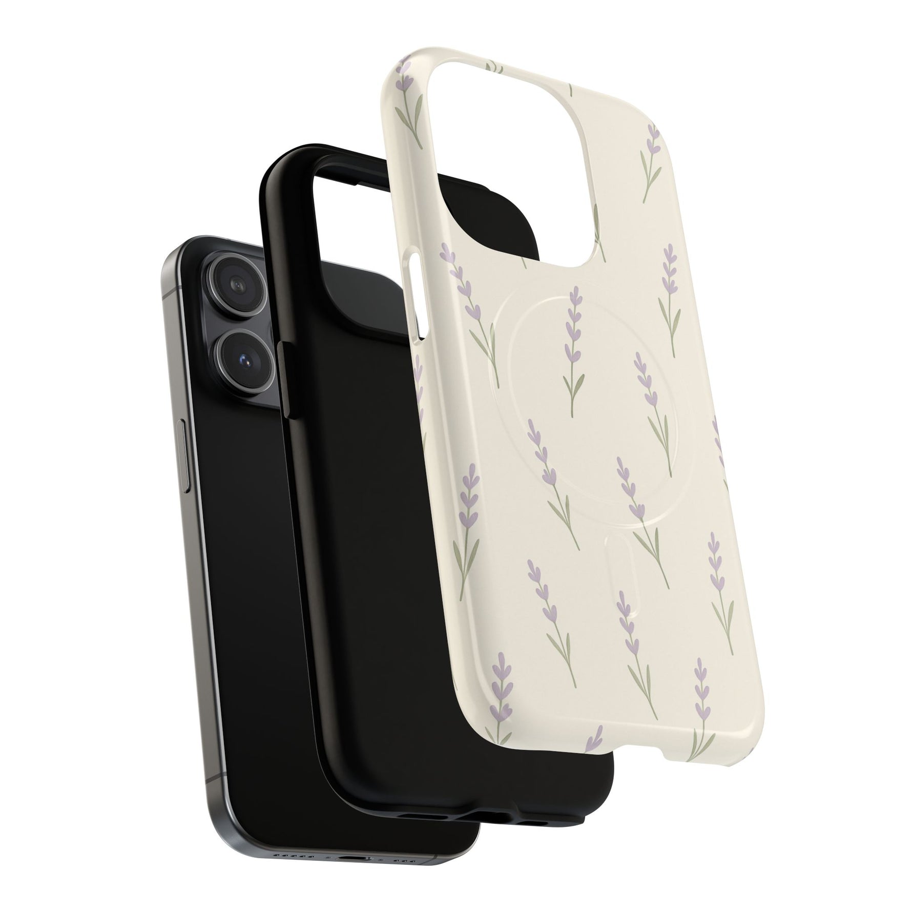 Lavender Minimal Bloom iPhone Case with MagSafe - Shamo's