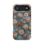 Frozen Floral Vintage Roses & Daisies iPhone Case with MagSafe compatibility  Shamo's iPhone 17 Air / Matte