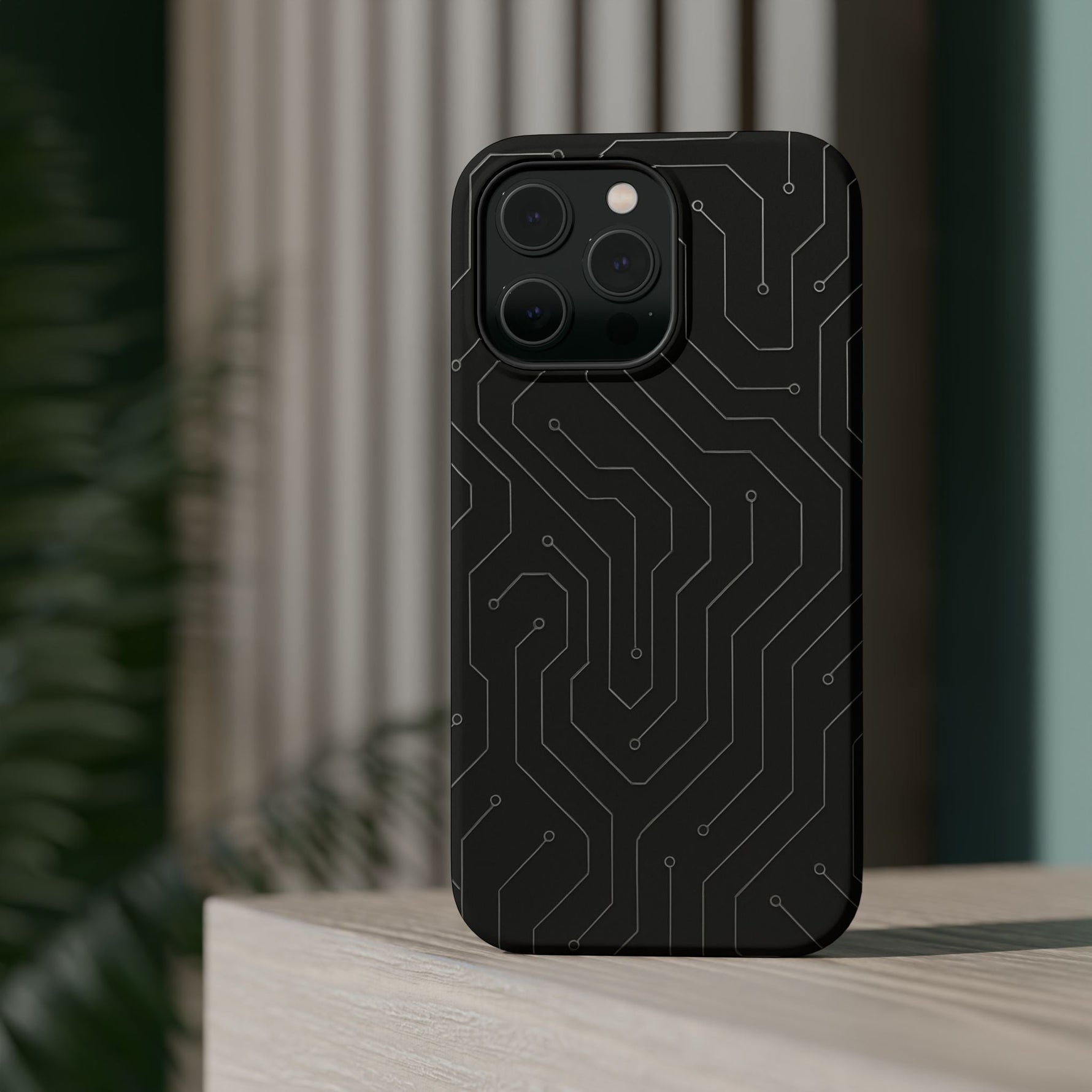 Black Circuit Board Design iPhone Case | MagSafe  Shamo's