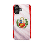 Peru Flag Magnetic Impact-Resistant Phone Case, Protective Patriotic Design, MagSafe Compatible - iPhone 17 / Glossy - Shamo's