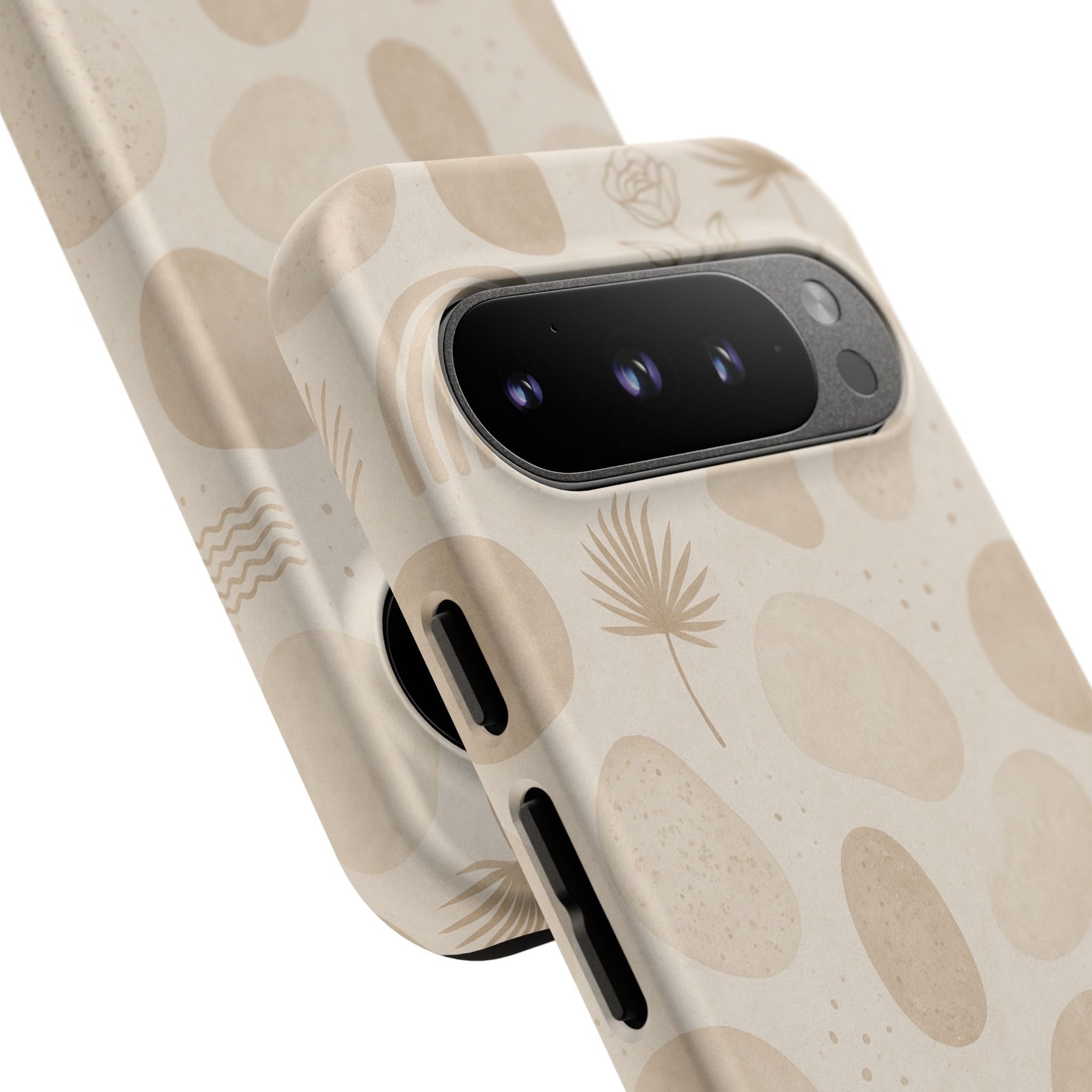 Neutral Pebble Pattern Tough iPhone Case  Shamo's