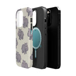 Cute Tiny Hippo Magnetic Impact-Resistant Phone Case