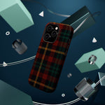 Plaid Impact-Resistant iPhone Case — Red Green Tartan Holiday Theme with MagSafe  Shamo's
