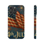 Fundas delgadas para teléfono con la inscripción 4 de julio para iPhone 17 y más