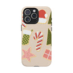 Festive Candy Cane Holiday iPhone Case | MagSafe  Shamo's iPhone 15 Pro Max / Matte