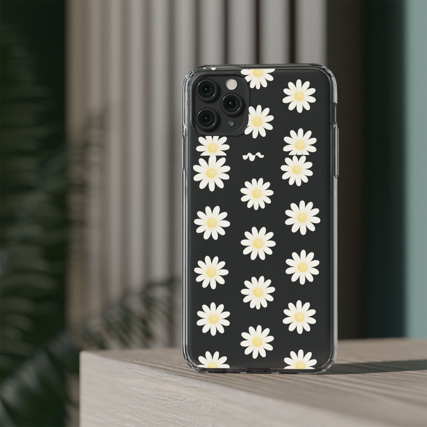 Daisy Floral Clear iPhone Case