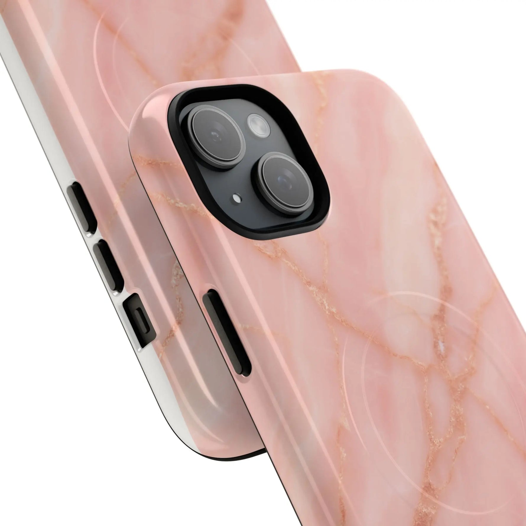Blush Pink Marble iPhone Case with MagSafe - Shamo's