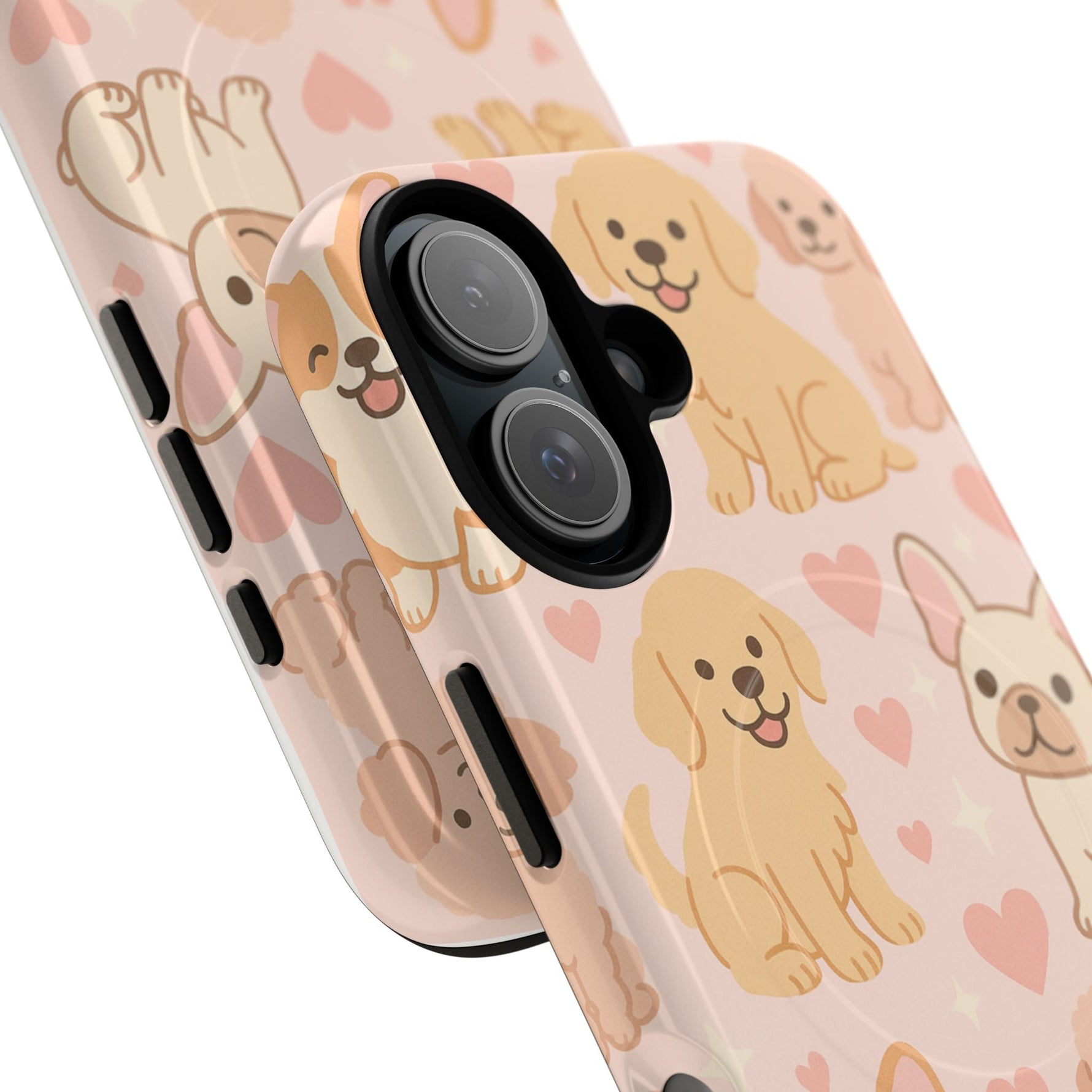 Puppies & Hearts iPhone Case compatible with MagSafe  Shamo's