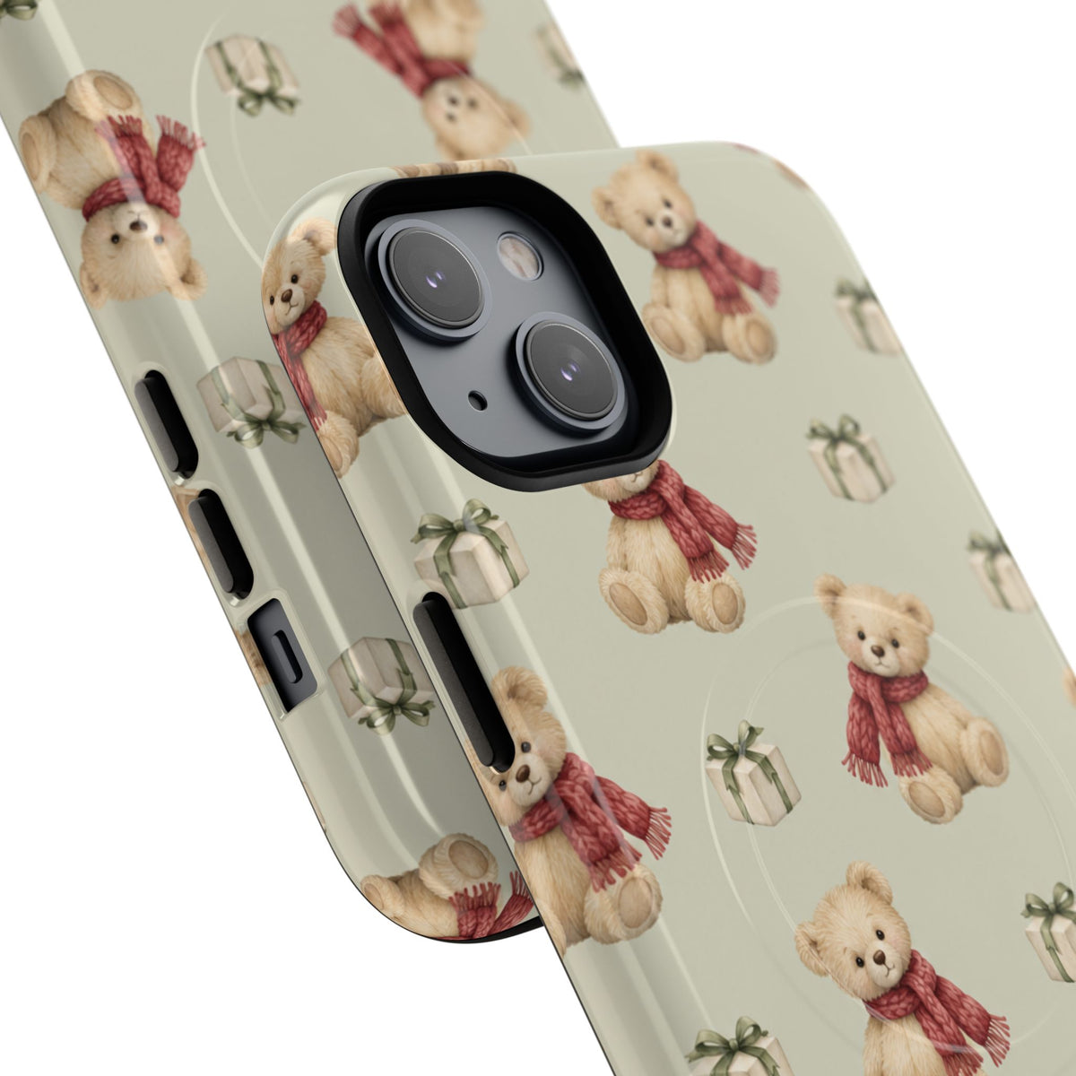 Teddy Bear on Holidays iPhone Magnetic Case with MagSafe