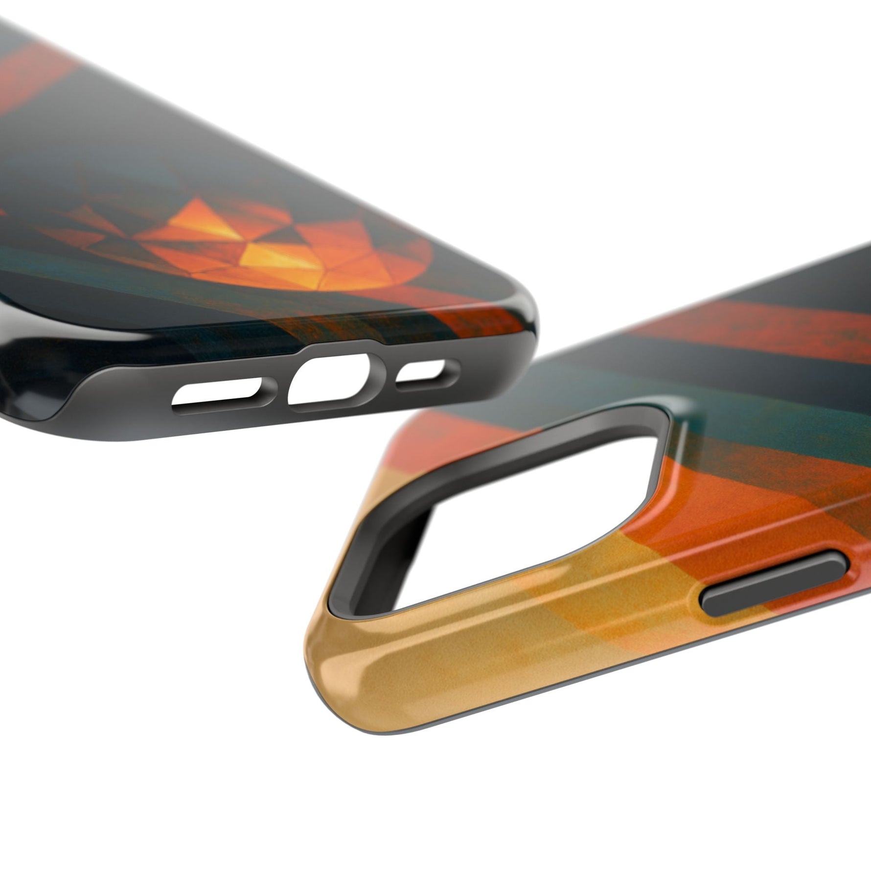 “Geometry of Becoming” Abstract iPhone MagSafe Case — Magnetic Impact-Resistant  Shamo's