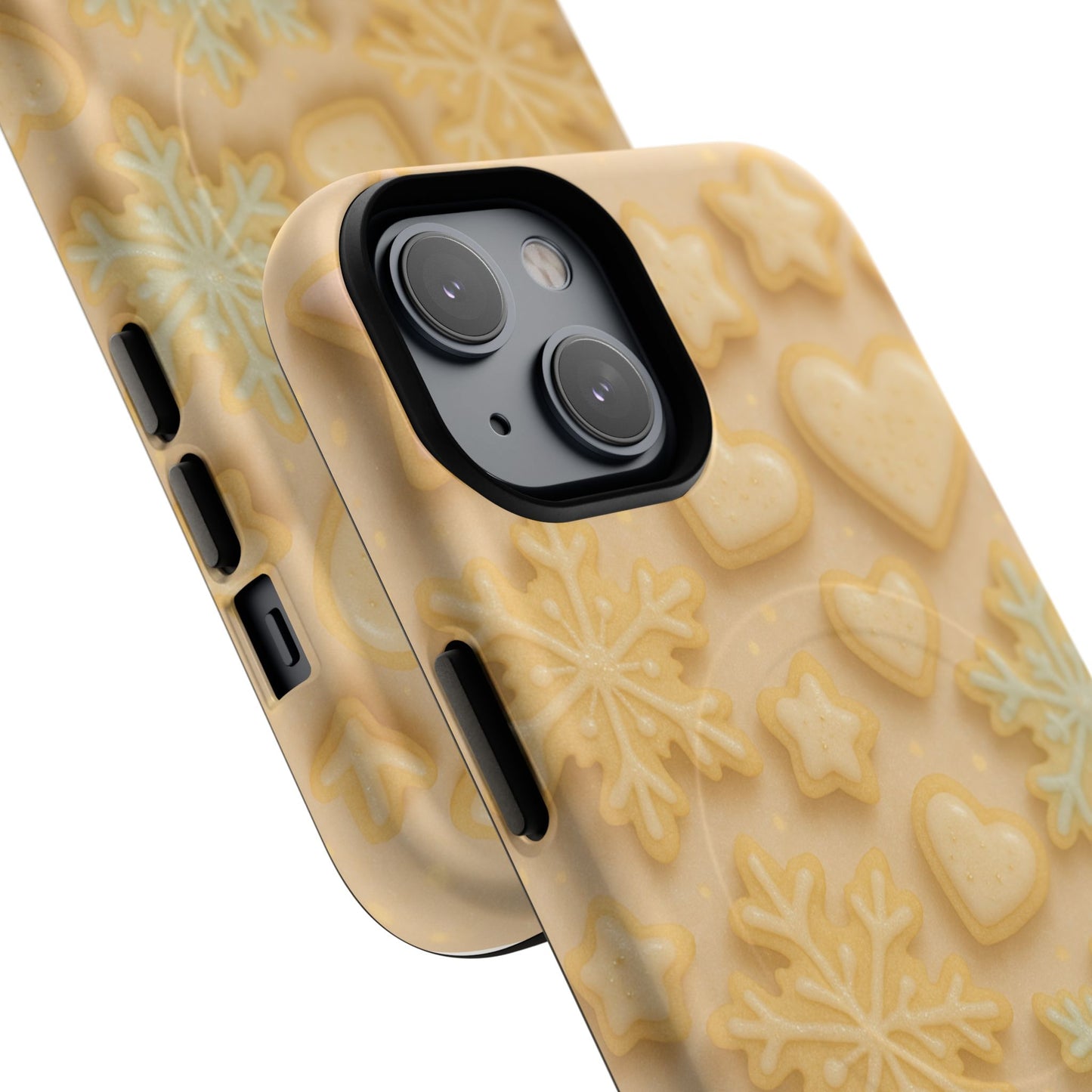 Heart & Snowflake Holiday iPhone Case — compatible with MagSafe