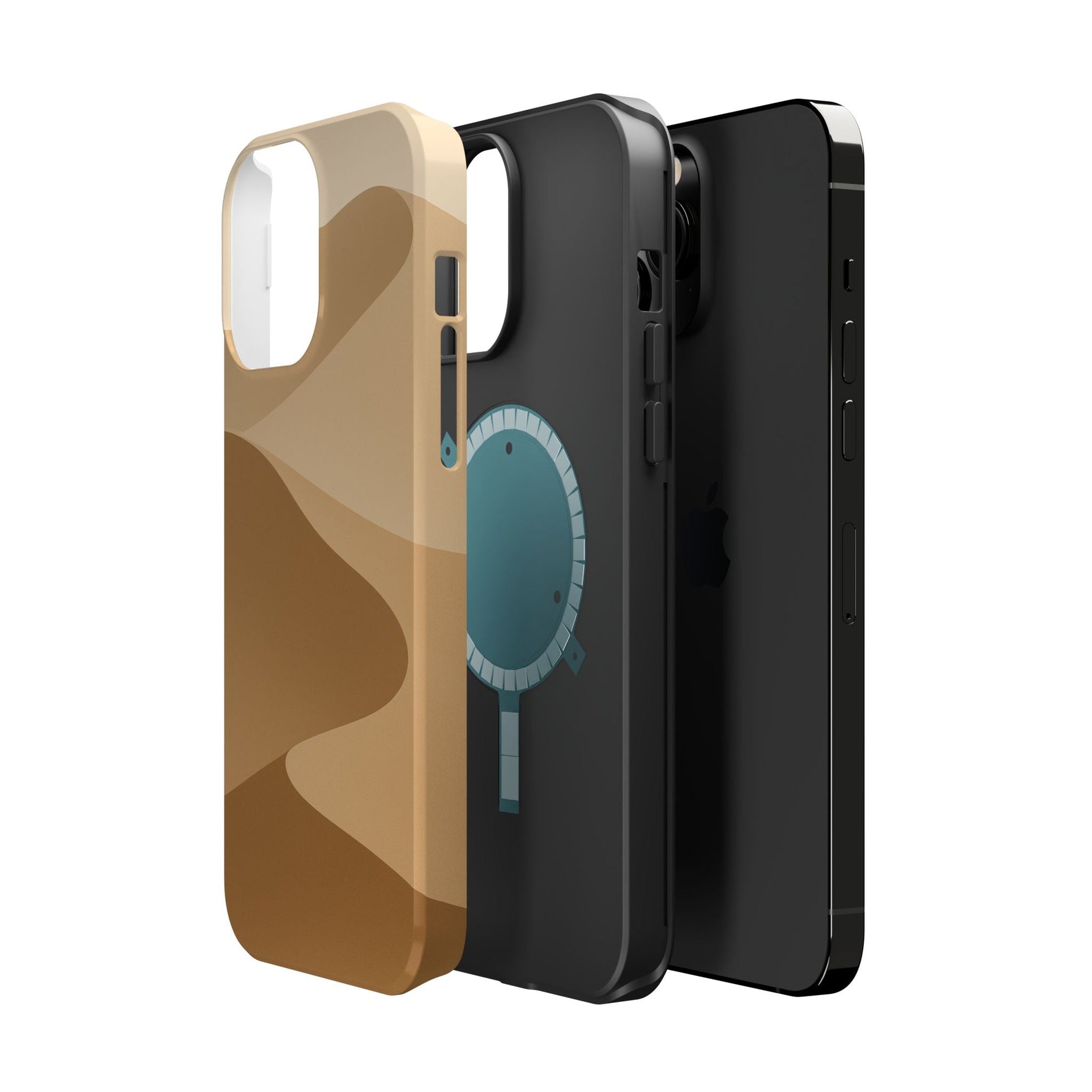 Neutral Desert Wave Design iPhone Case | MagSafe  Shamo's
