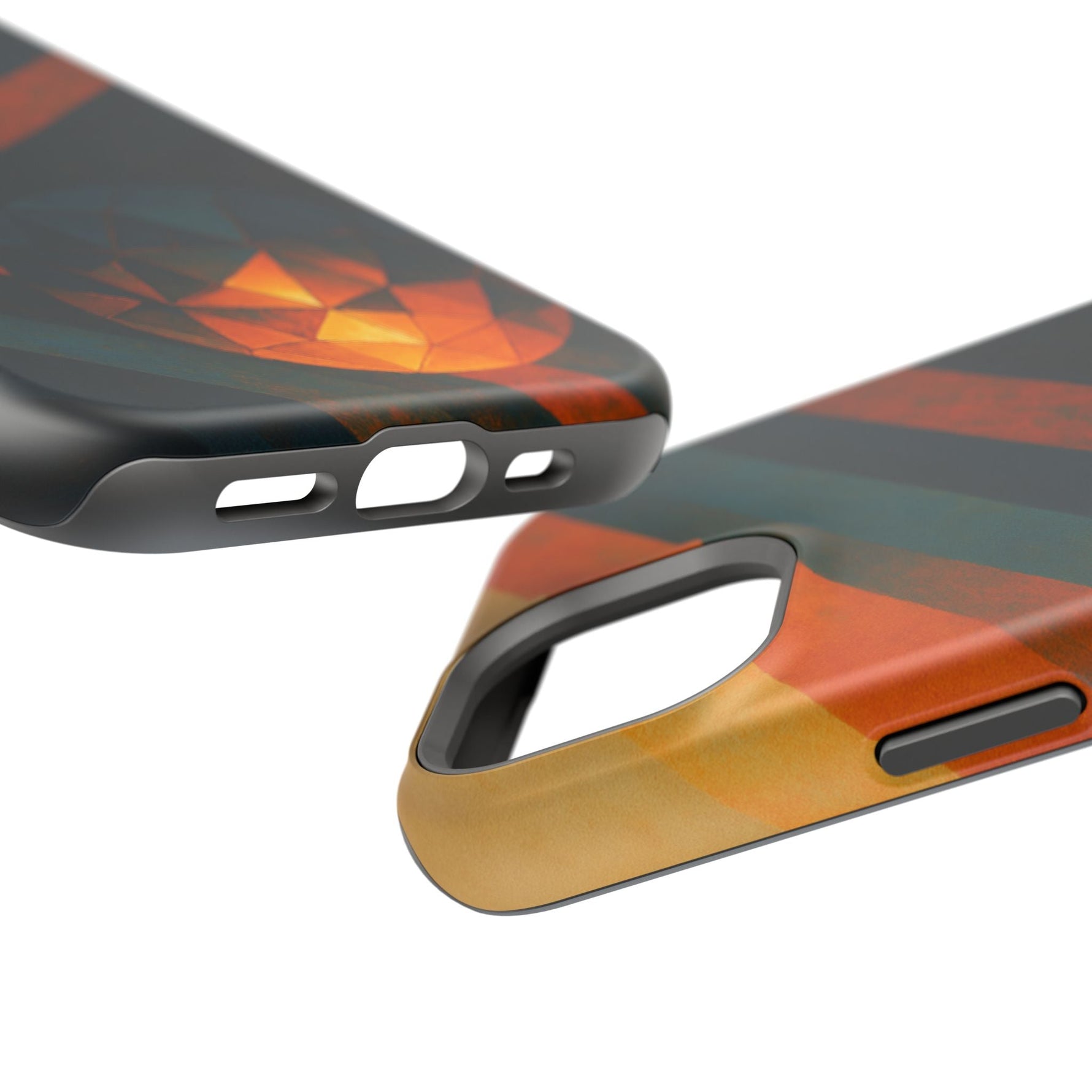 “Geometry of Becoming” Abstract iPhone MagSafe Case — Magnetic Impact-Resistant  Shamo's