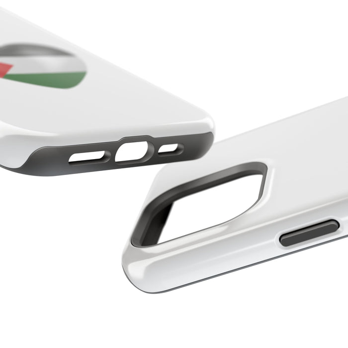 MagSafe Tough Cases with Palestinian flag in heart shape