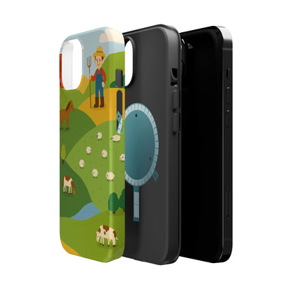 Farm-Themed Impact-Resistant MagSafe Phone Case