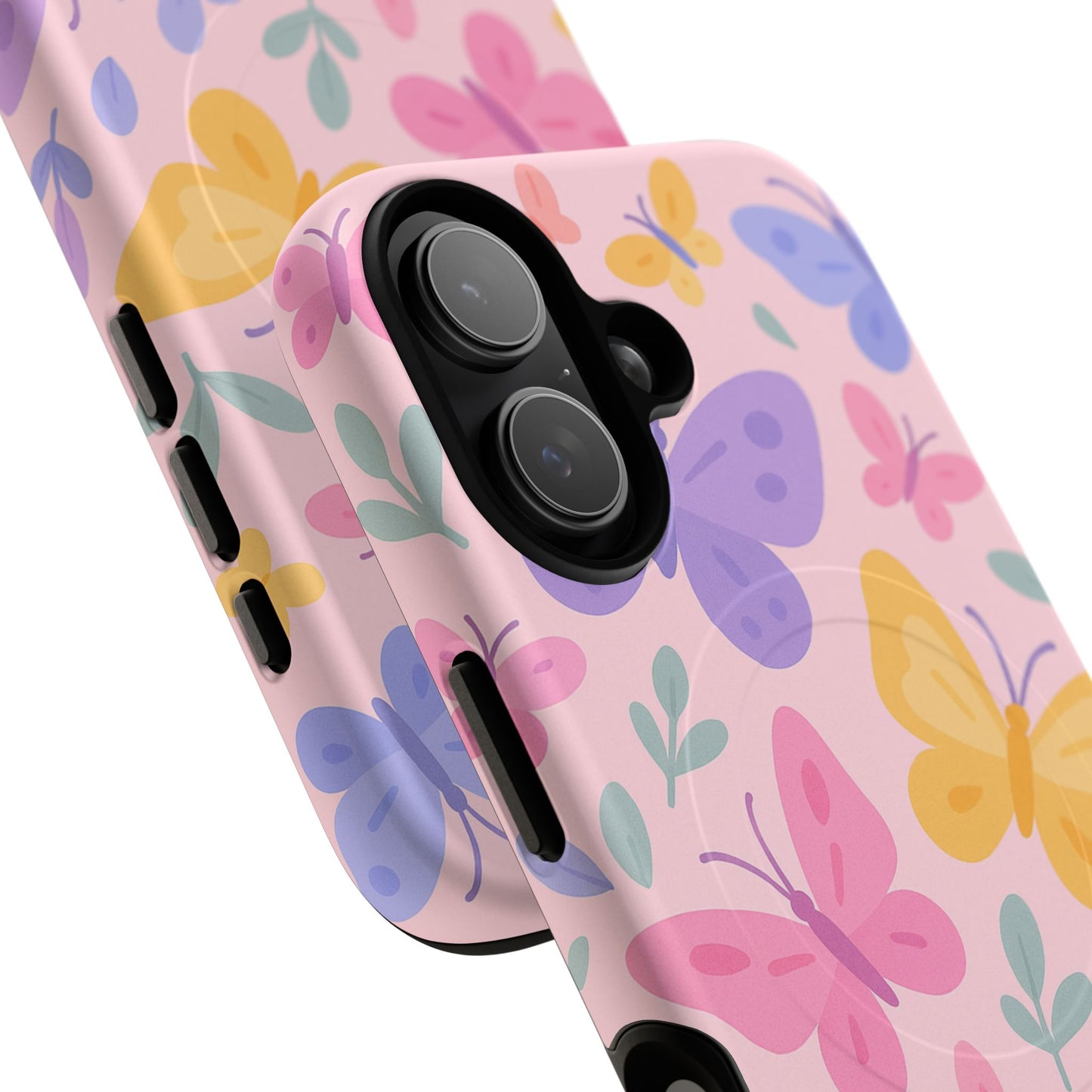 Butterfly Pattern Compatible with MagSafe Tough Magnetic Phone Case