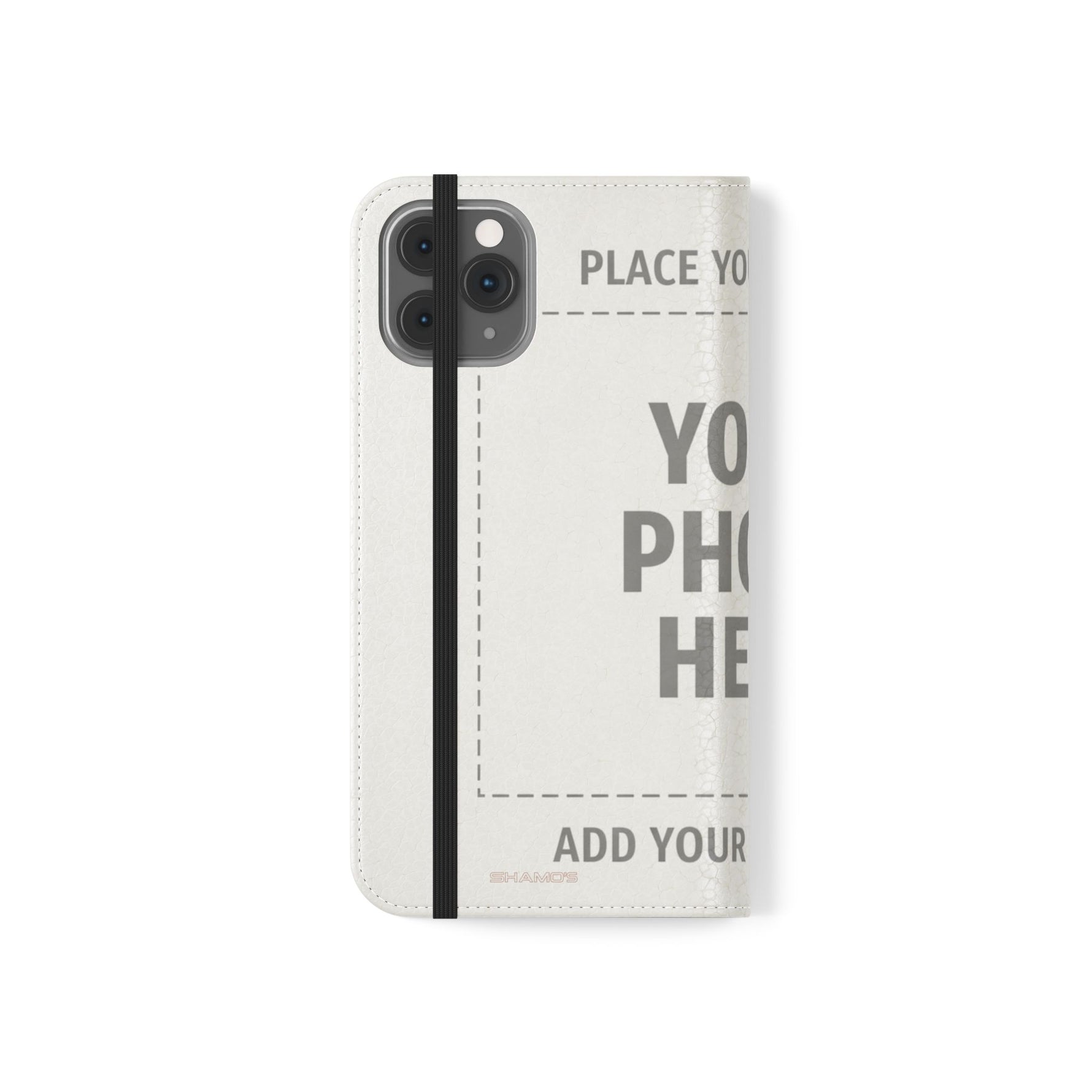 Personalized Flip Wallet Phone Case – Custom Photo & Text Wallet Cover