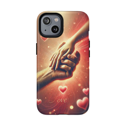 Magnetic Phone Case - Hands in Love Design - Compatible with MagSafe