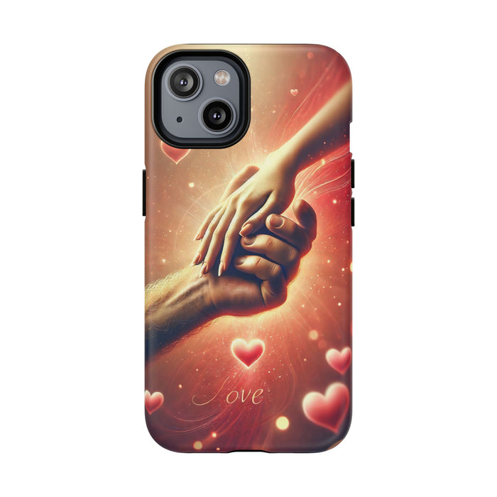 Magnetic Phone Case - Hands in Love Design - Compatible with MagSafe