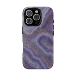 Purple Agate Marble iPhone Case with MagSafe - Shamo's