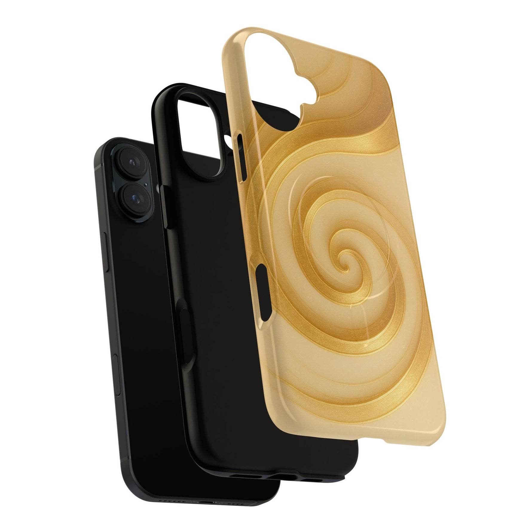 Luxury Series Swirl Gold iPhone Case compatible with MagSafe  Shamo's