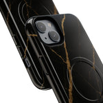 Black & Gold Marble iPhone Case with MagSafe  Shamo's